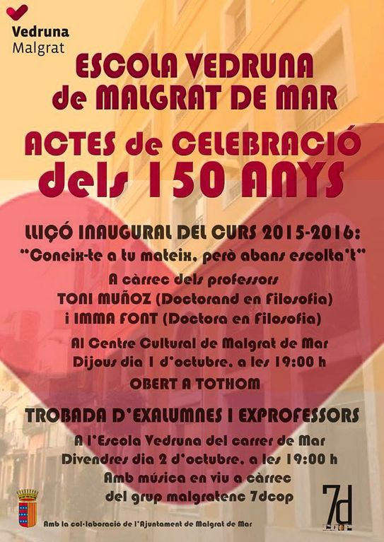 L'Escola Vedruna celebra els seus 150 anys 