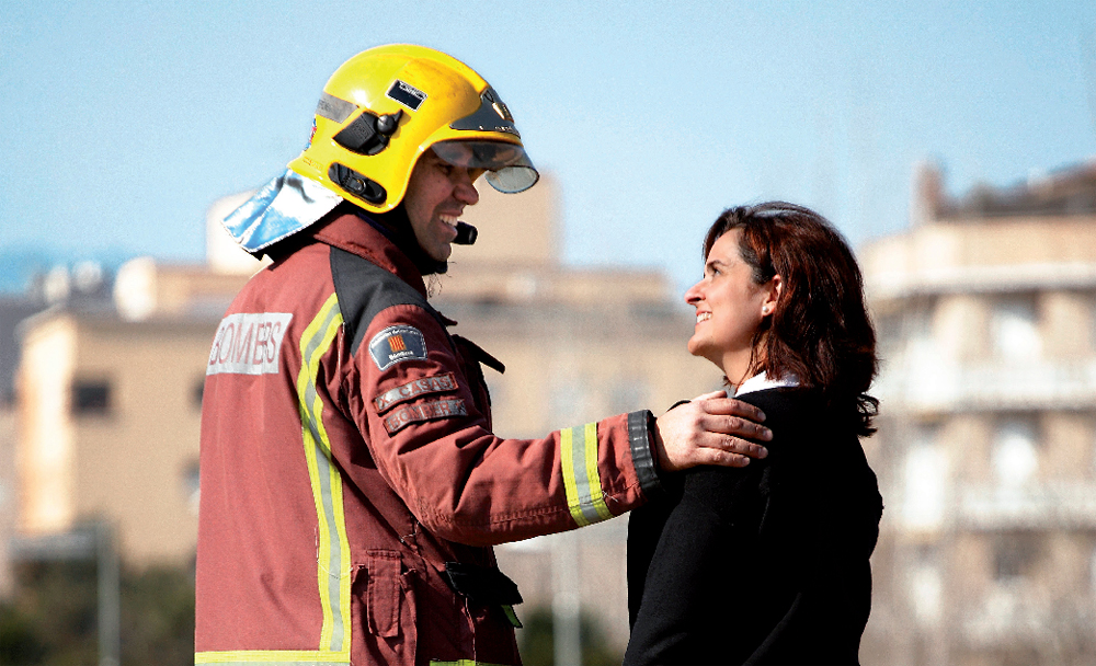 Els Bombers Voluntaris de Malgrat, amb la donació de sang d'aquest dissabte