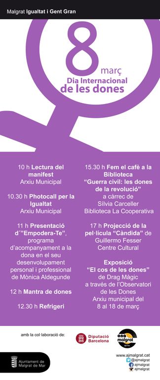 Malgrat commemora el Dia Internacional de les Dones