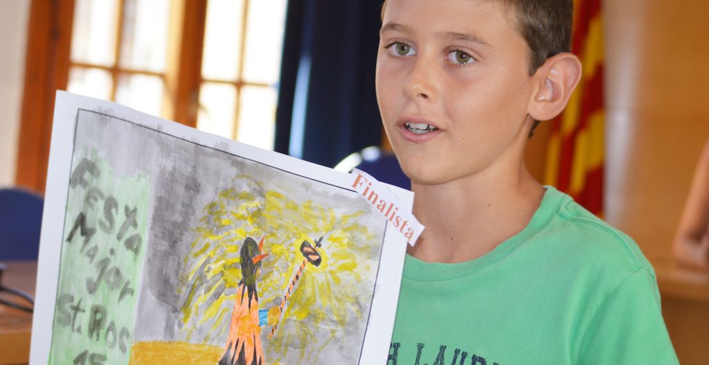 Adrià Turró del col·legi Chanel guanya el 2n Concurs Escolar de Dibuix de Sant Roc 