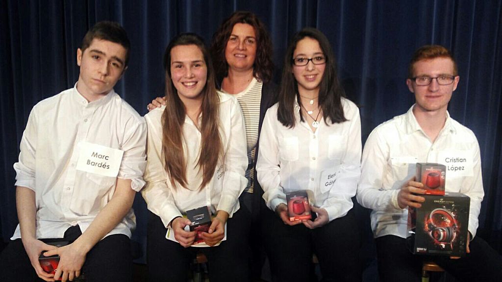 Cristian López i la seva escola, Fonlladosa, guanyen el 4t Concurs de Debat