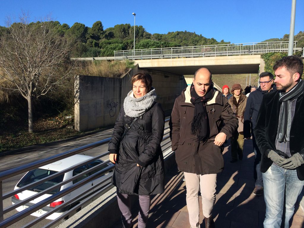 Inauguren la passera sota l'N-II de Can Palomeres 