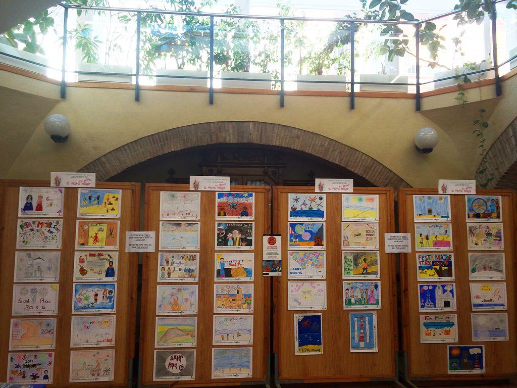 45 dibuixos participen al 2n Concurs Escolar de Dibuix de la Festa Major de Sant Roc