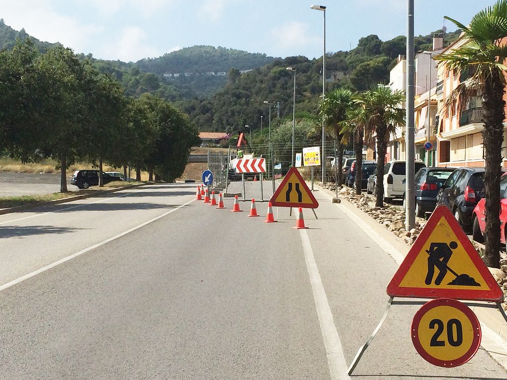 Comencen a fer una passera accessible per a vianants que connectarà el barri Palomeres sota l'N-II