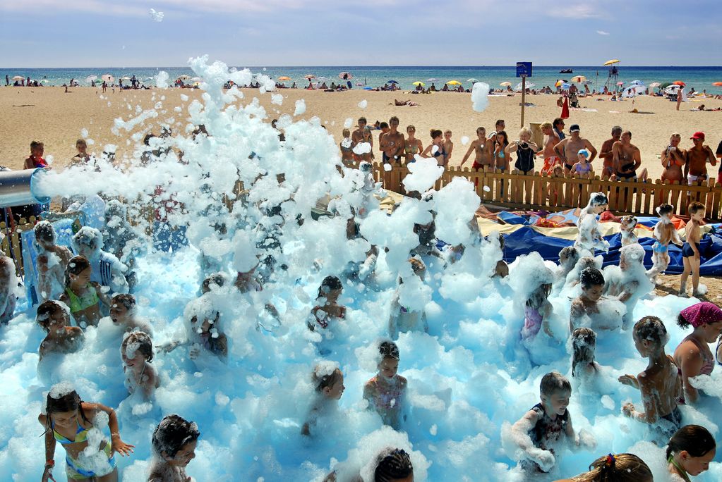 Miniclub a la platja de l'