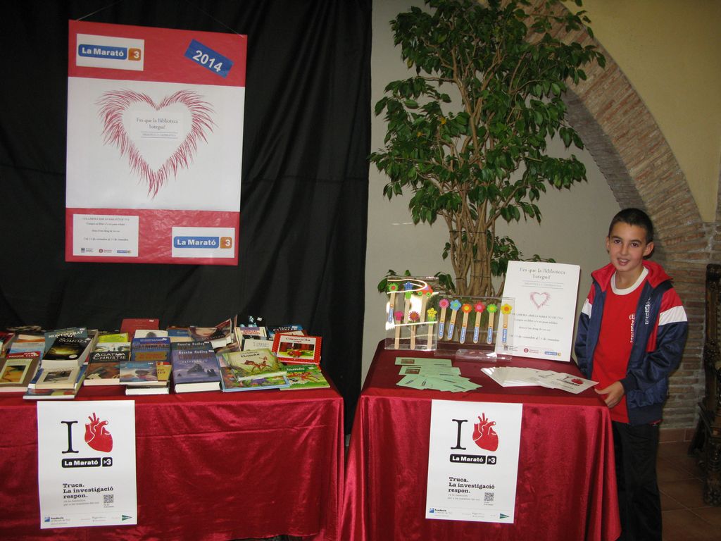 La Biblioteca La Cooperativa col·labora un any més amb la Marató de TV3