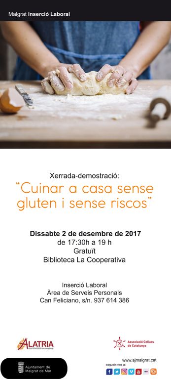 Formació pràctica per cuinar a casa sense gluten i sense riscos