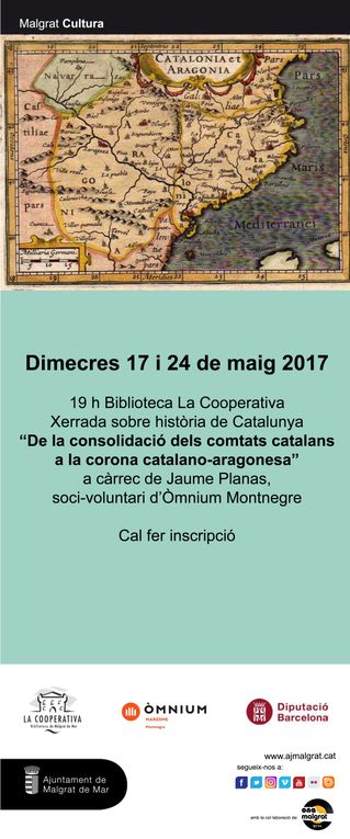 Xerrada sobre la consolidació dels comtats catalans a la corona catalanoaragonesa, demà a la Biblioteca