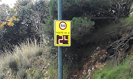 Instal·len un radar preventiu a l'avinguda de la Costa Brava