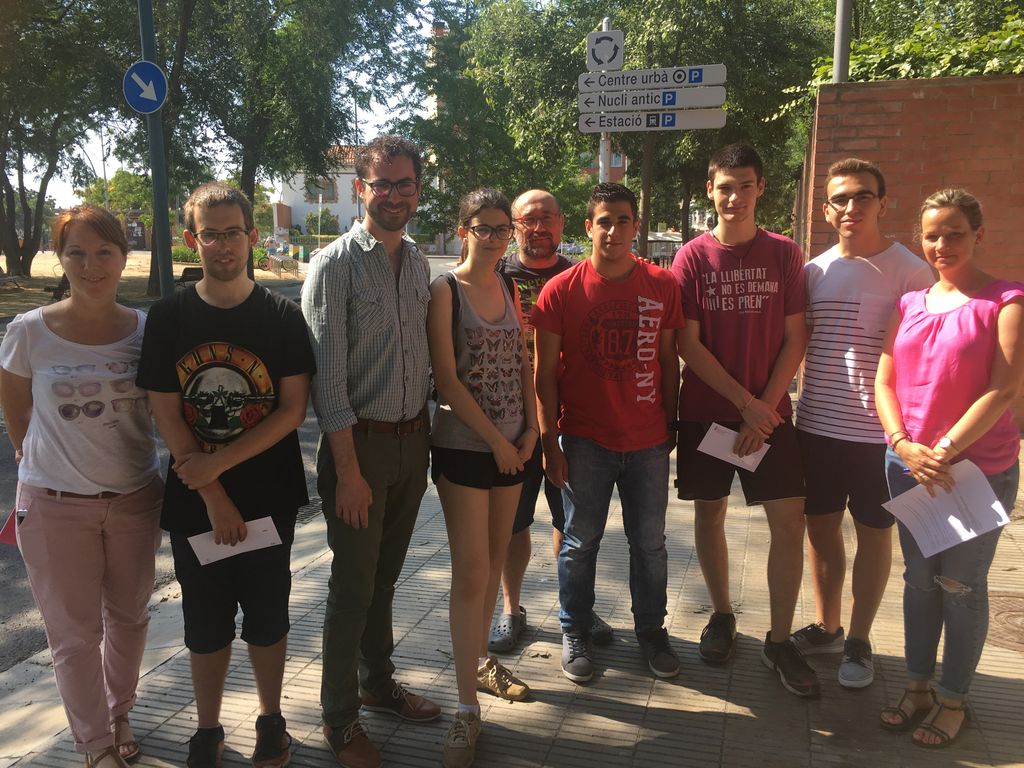 4 nois i 1 noia inicien la seva experiència laboral a la 1a Brigada Jove de l'Ajuntament