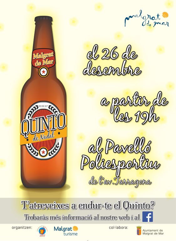 Malgrat Turisme i l'Associació de Comerciants organitzen el Quinto