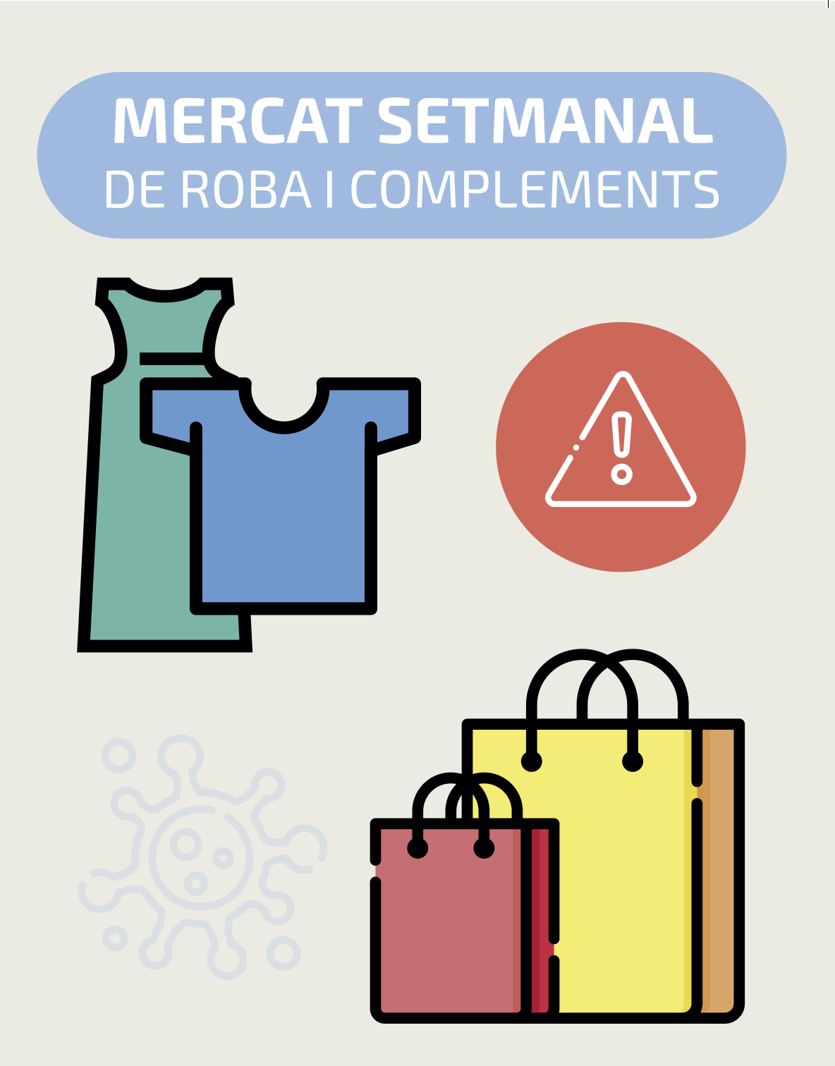El mercat setmanal de la roba reobrirà el primer dijous de la fase 3