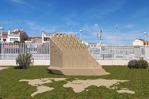 Una imatge d'arxiu de com serà l'escultura. Foto: AjMalgrat.
