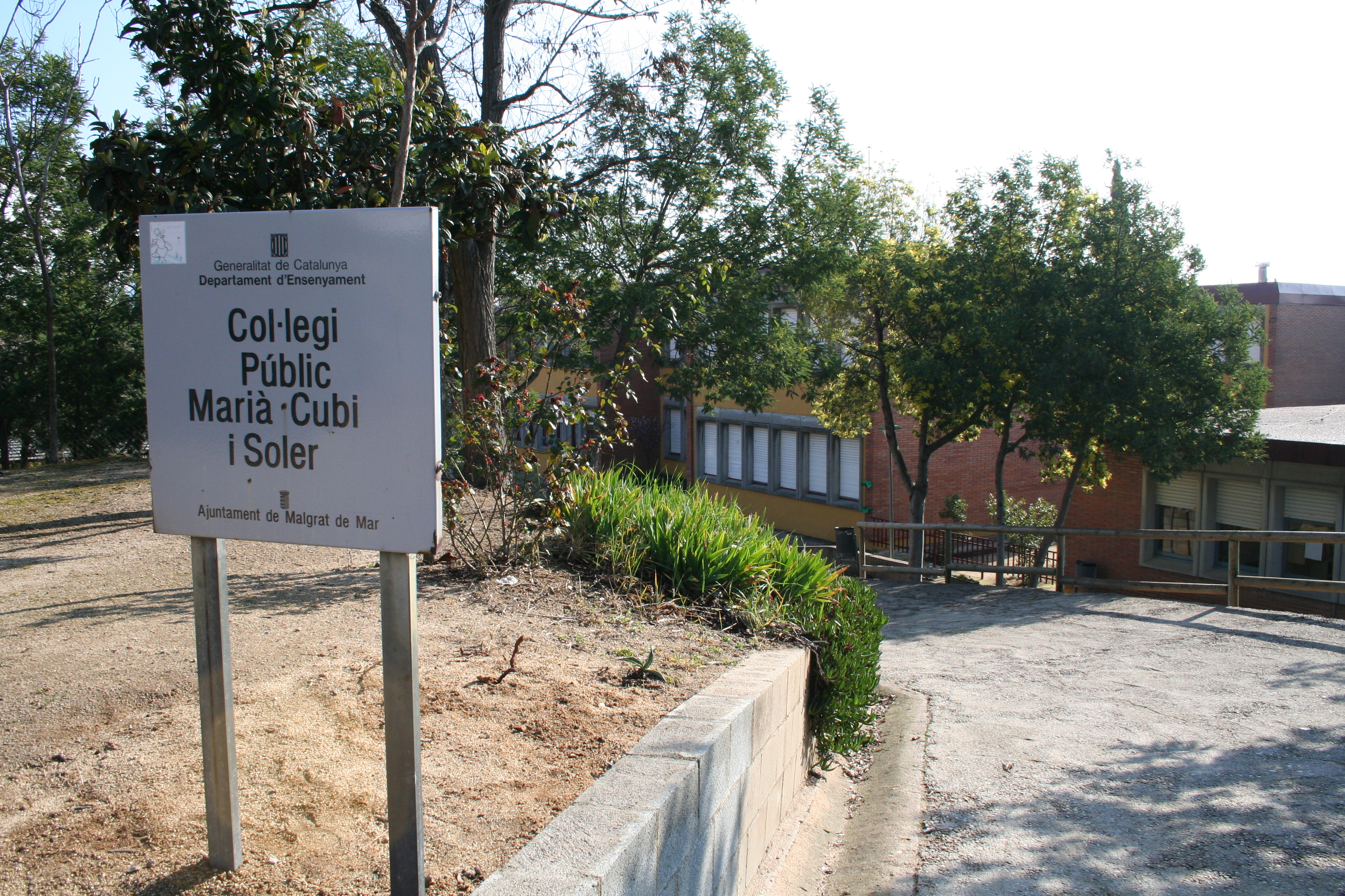 Imatge d'arxiu de l'Escola Marià Cubí i Soler. Foto: AjMalgrat. 
