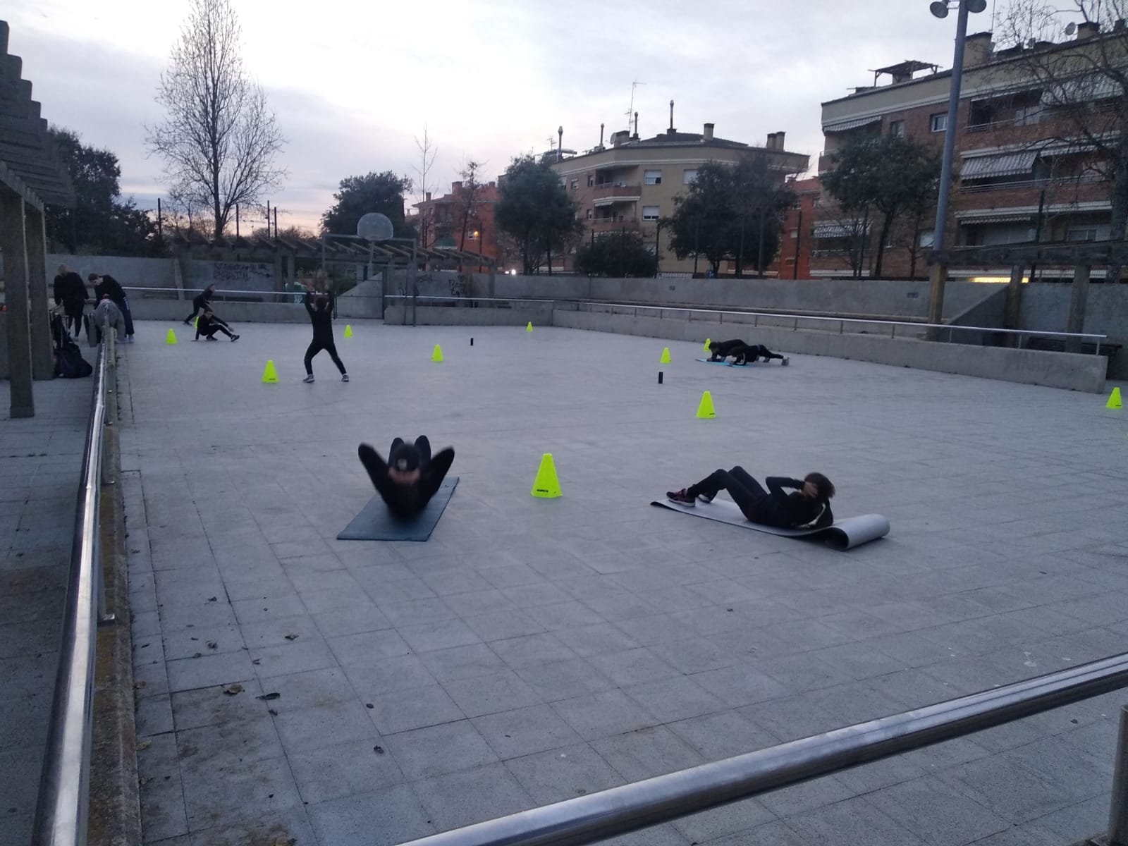 Imatge de la plaça Moguer. Foto: AjMalgrat. 