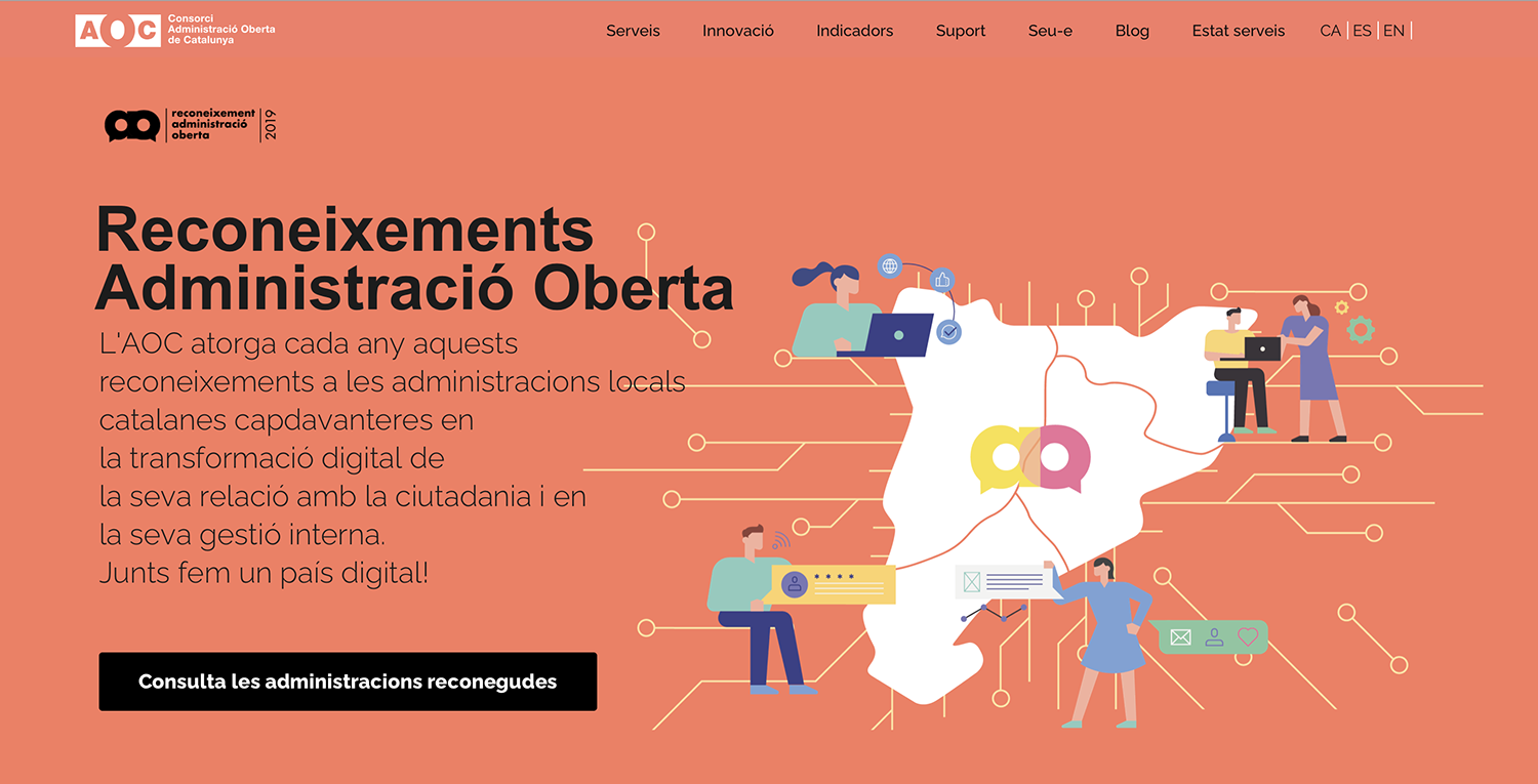 El consorci de l'Administració oberta de Catalunya reconeix l'Ajuntament pel seu grau de digitalització