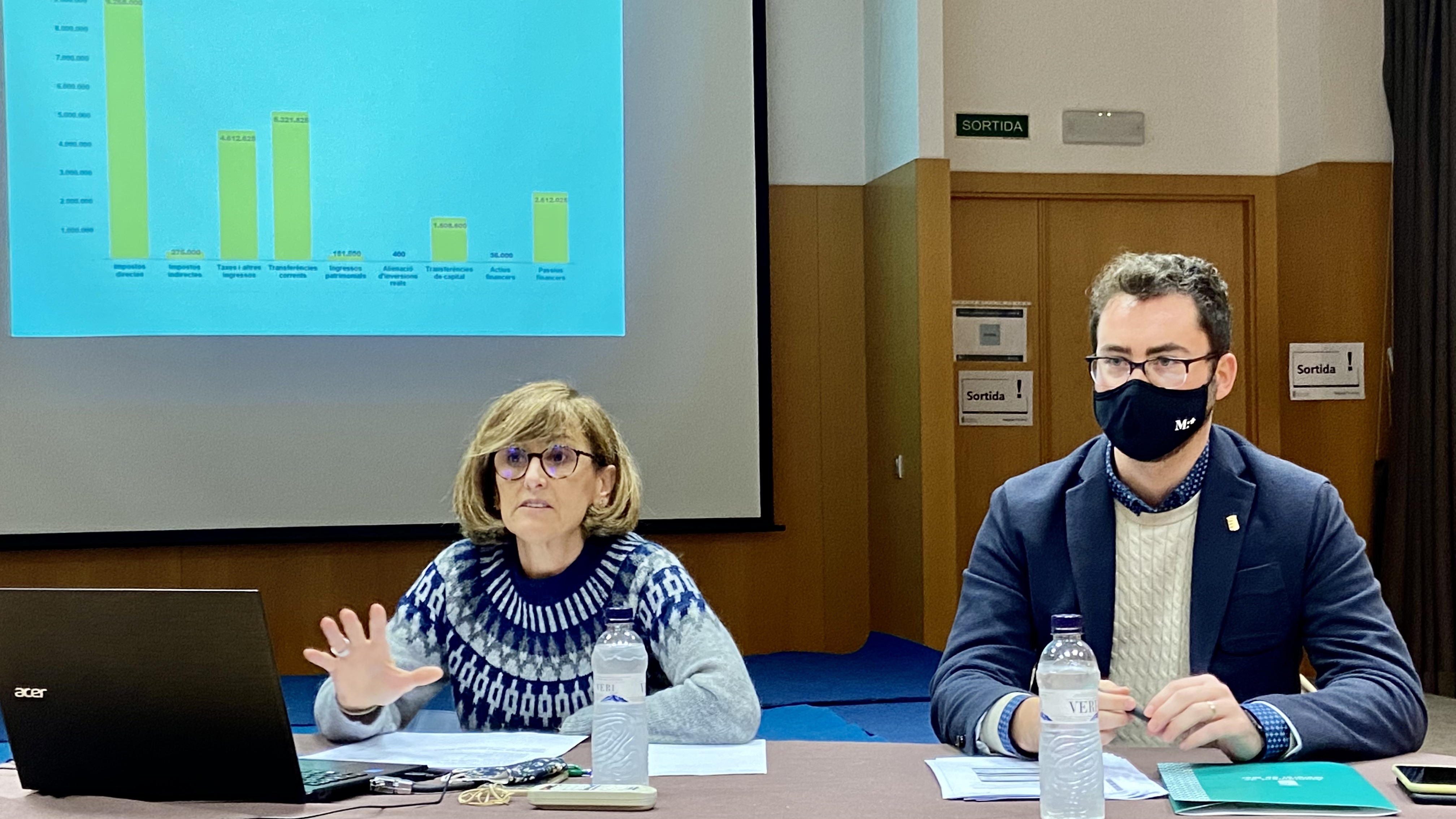 El govern municipal presenta un pressupost per al 2022 de prop de 24 milions d'euros