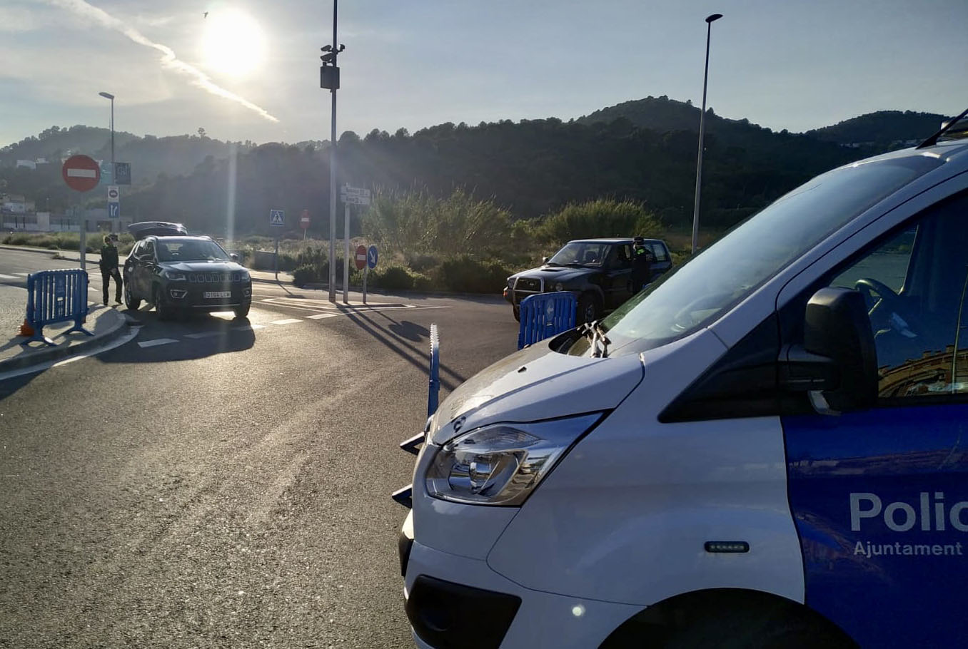 Imatge d'arxiu d'un control policial. Foto: Policia Local Malgrat de Mar. 