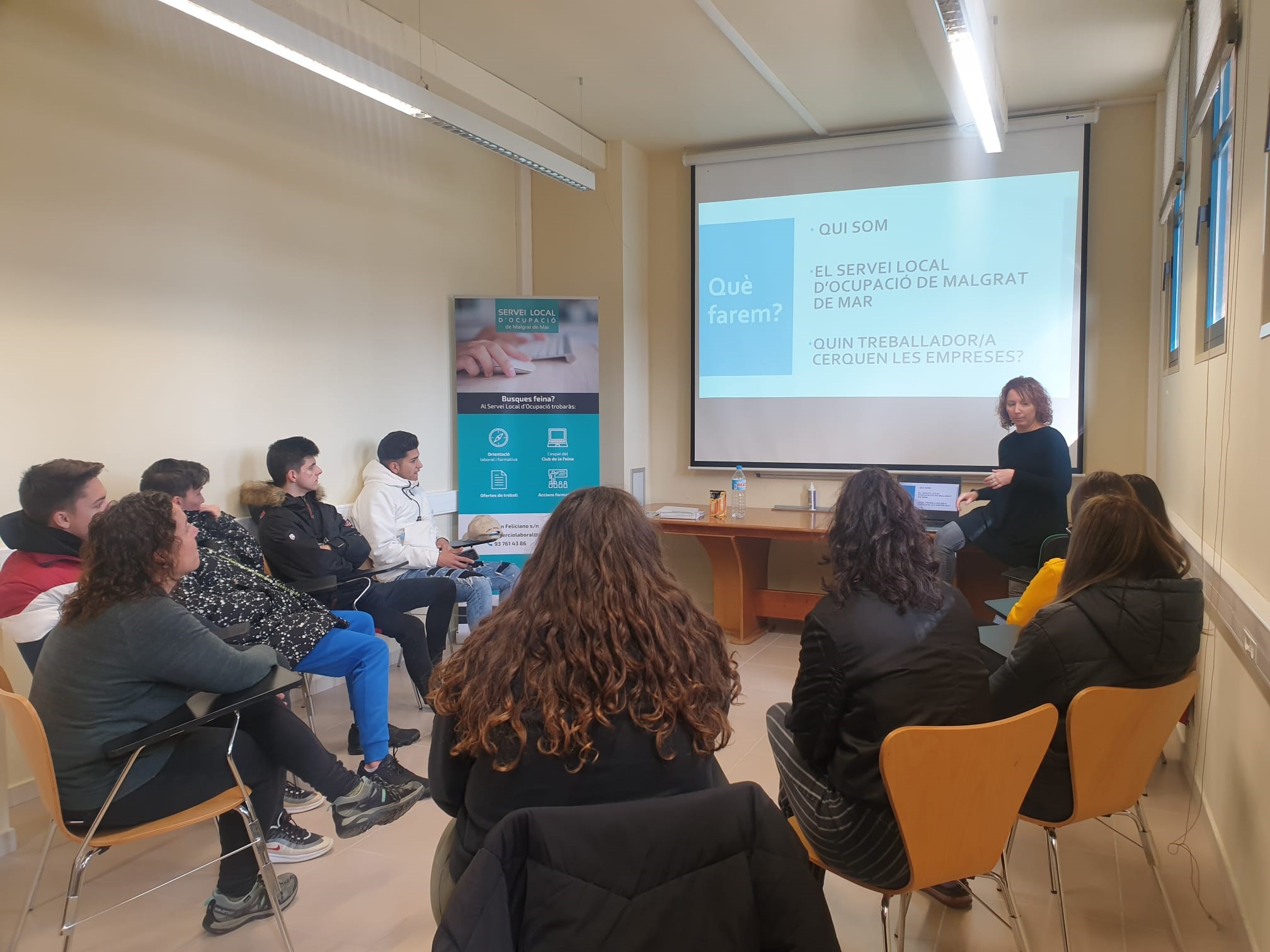 Inserció Laboral inicia uns tallers per donar a conèixer el servei entre els estudiants de l'Institut Ramon Turró