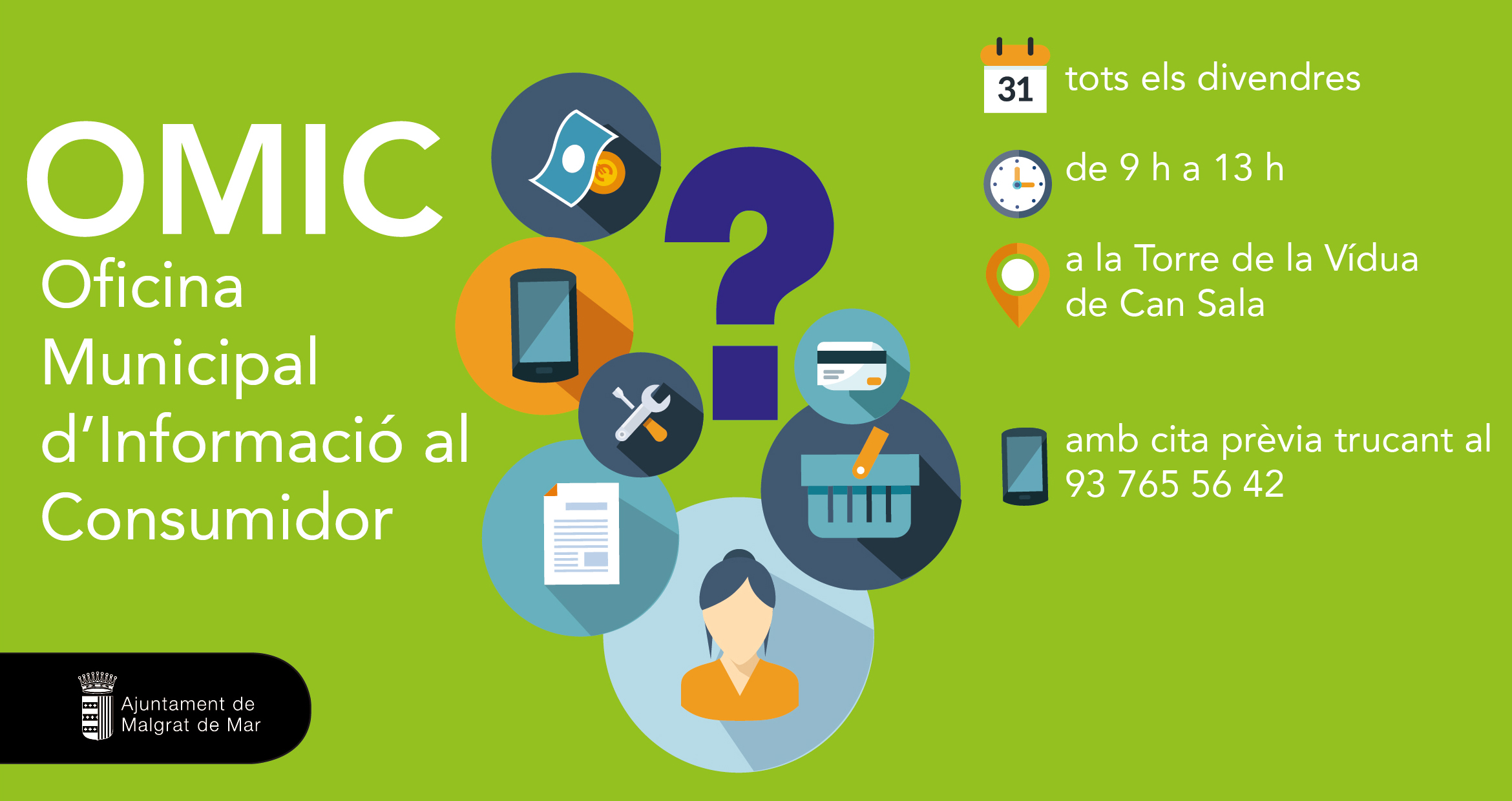 L'Oficina Municipal d'Informació al Consumidor comptarà a partir de demà amb un advocat especialista