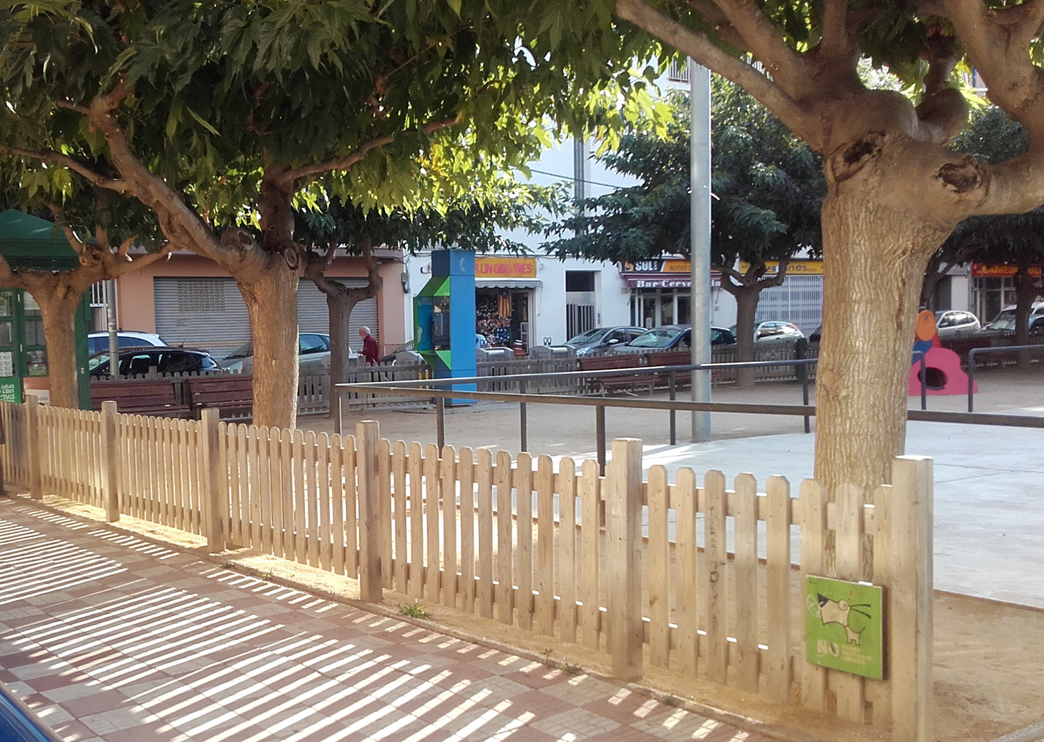 Una imatge d'arxiu de la plaça de Pere III. Foto: AjMalgrat. 