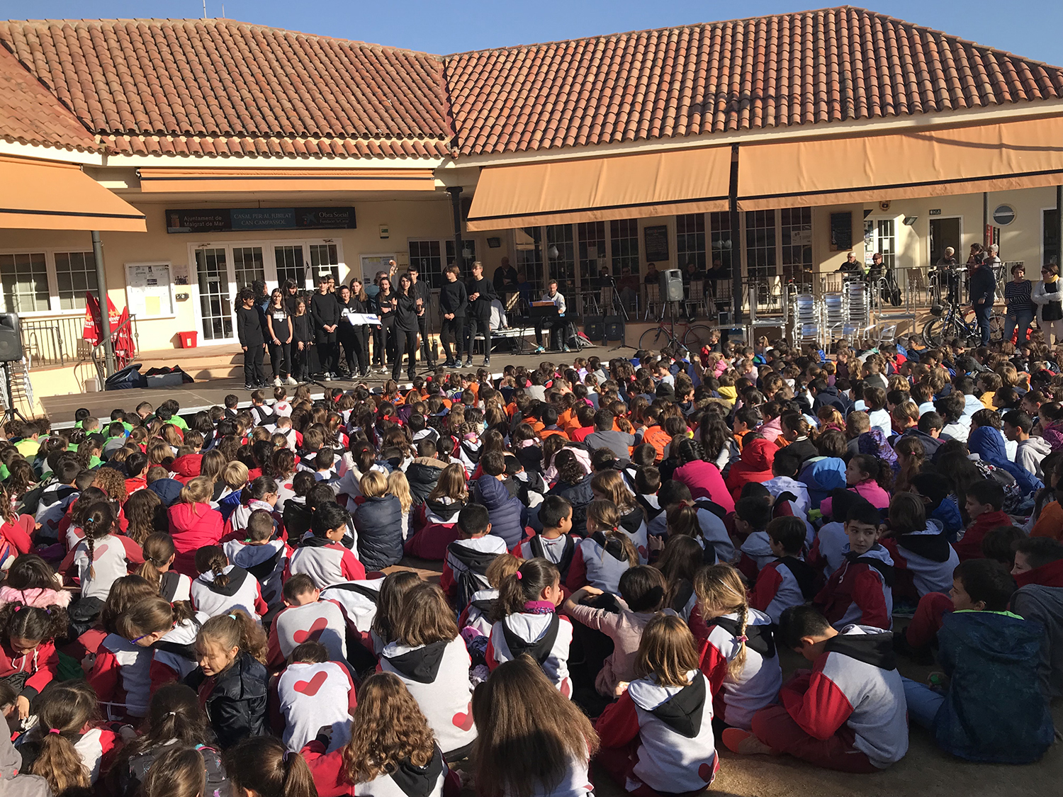 Una imatge d'arxiu de la celebració de Santa Cecília l'any passat. Foto: AjMalgrat. 