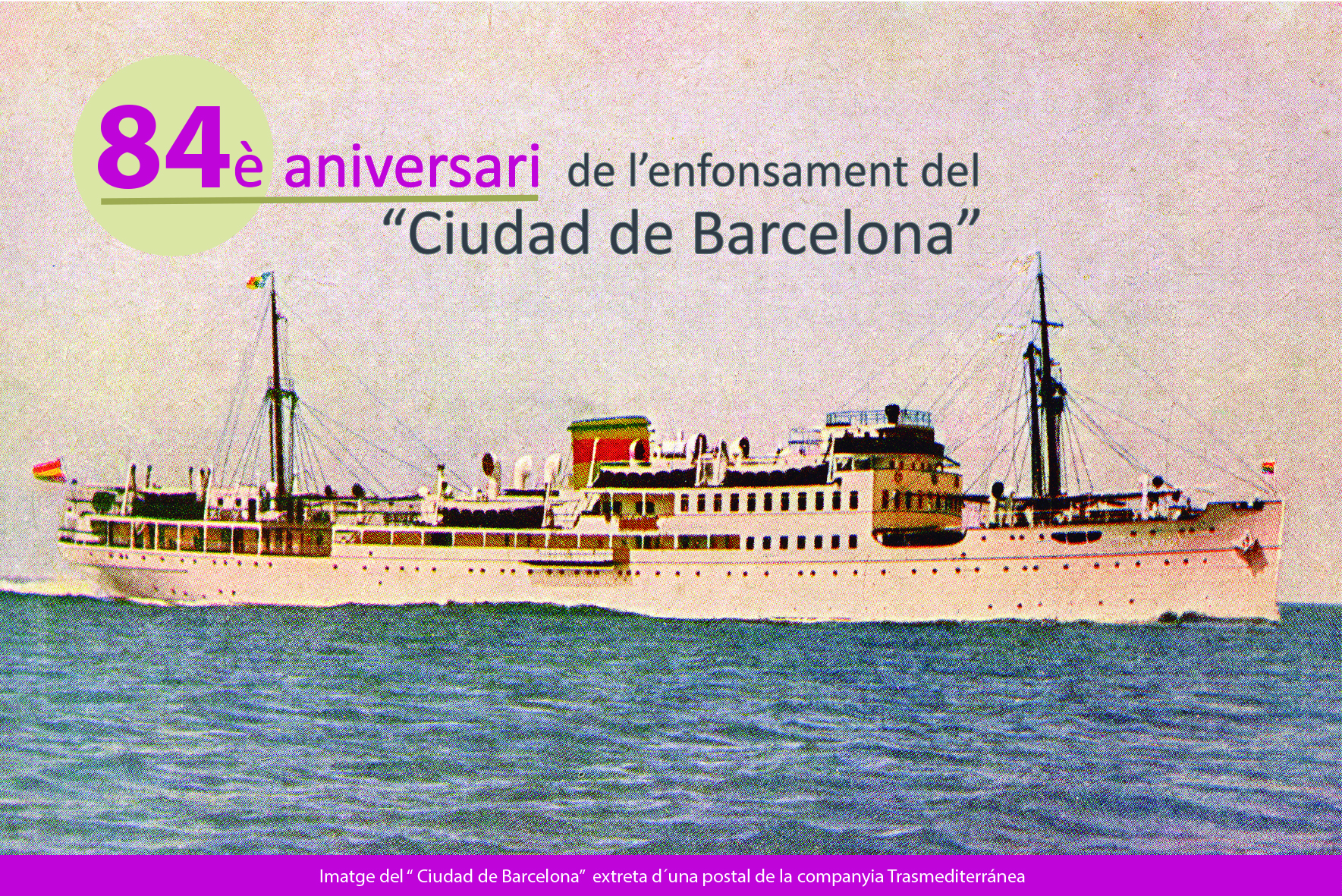 84è aniversari enfonsament Ciutat de Barcelona: Conferència