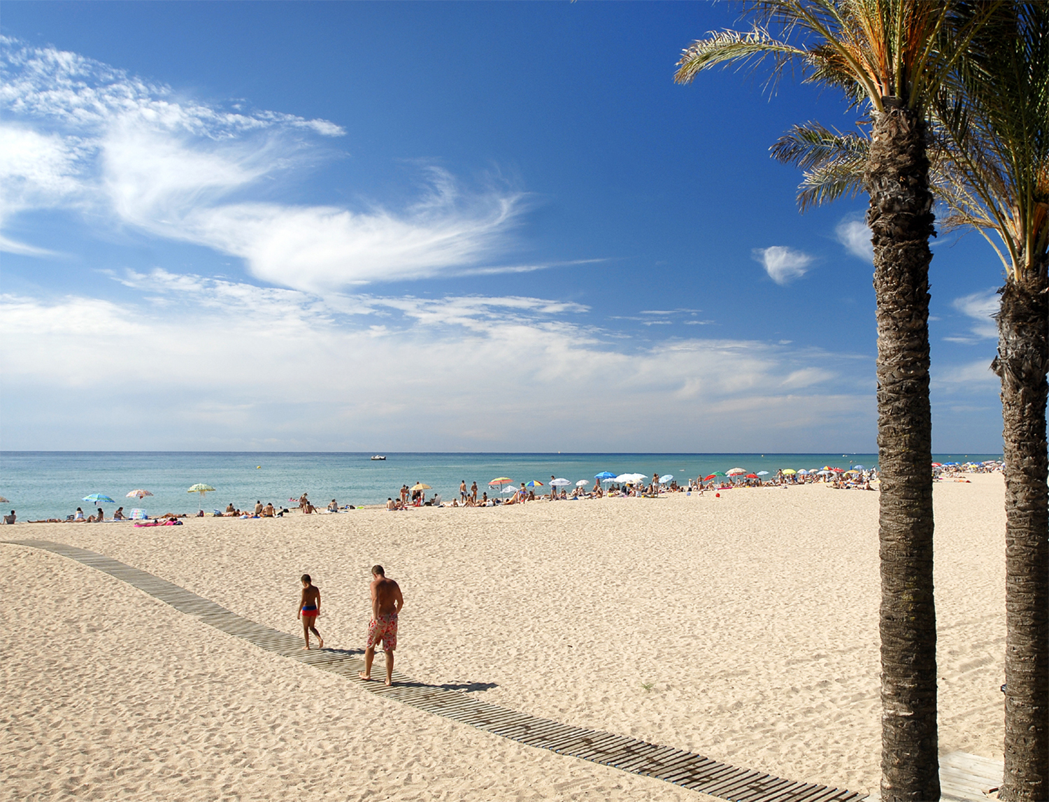 Imatge d'arxiu de la Platja de Malgrat Centre. Foto: AjMalgrat.