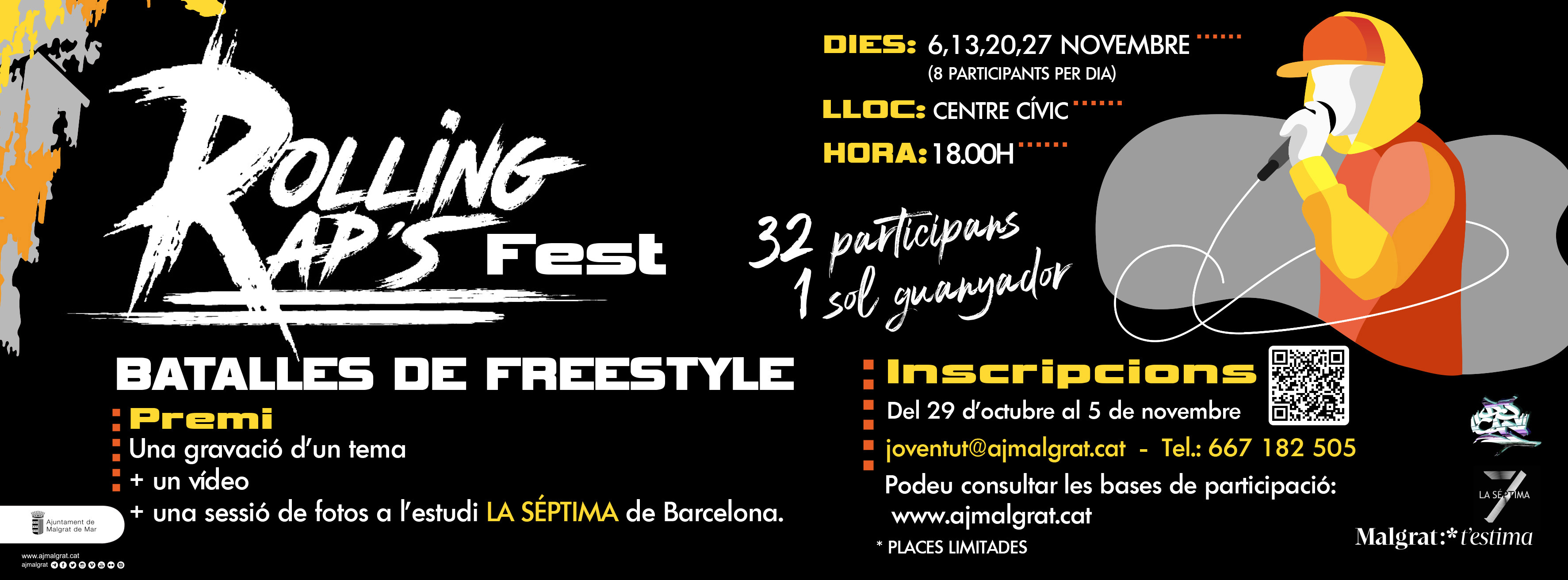 Cartell del Rolling Rap's Fest. Foto: AjMalgrat. 