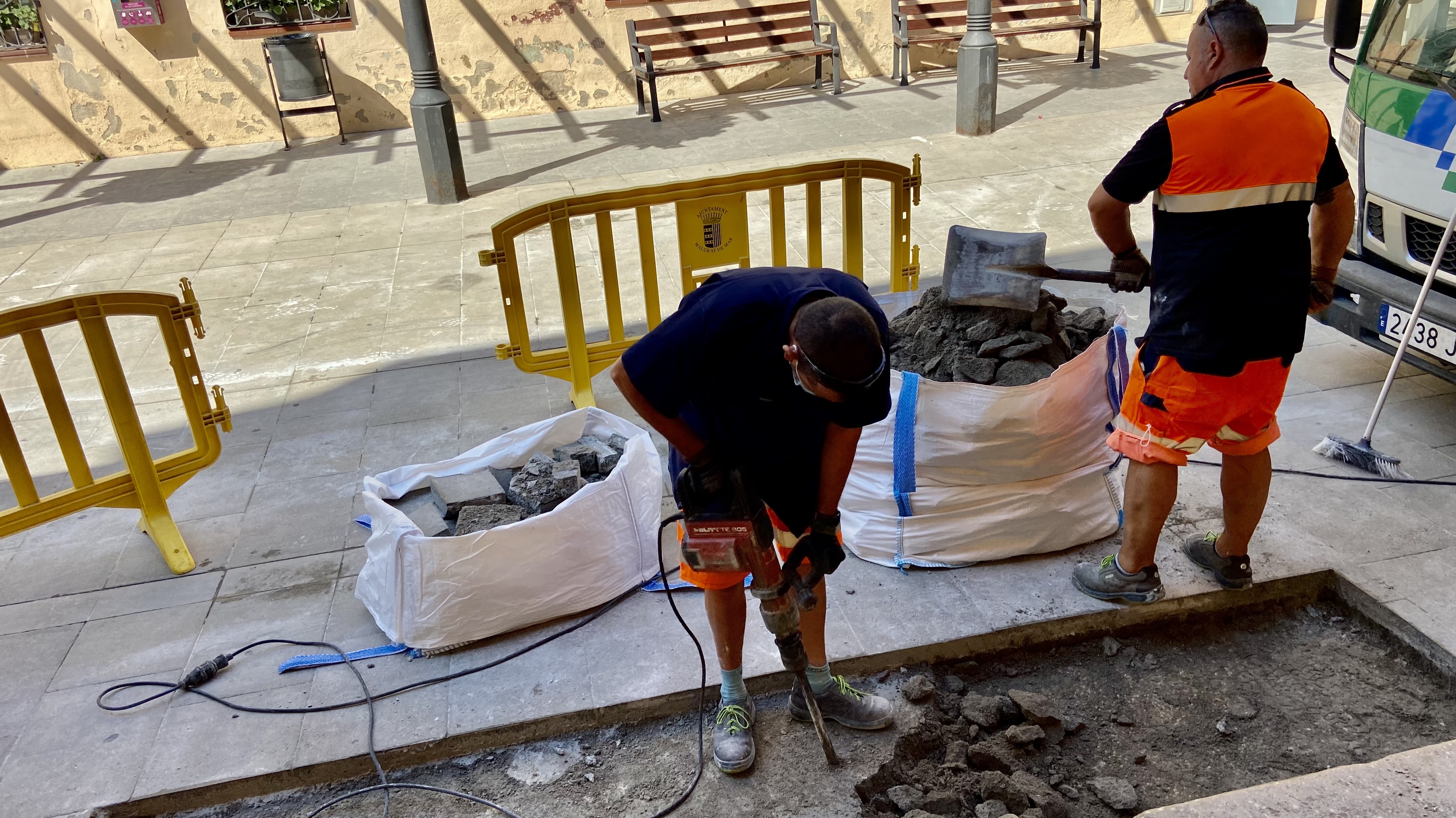 Comencen les obres d'instal·lació del 'smartplay' a les Peixateries Velles