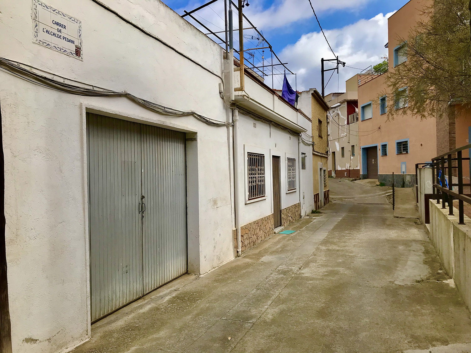 Imatge d'aquest matí del carrer de l'Alcalde Pedani. Foto: AjMalgrat.