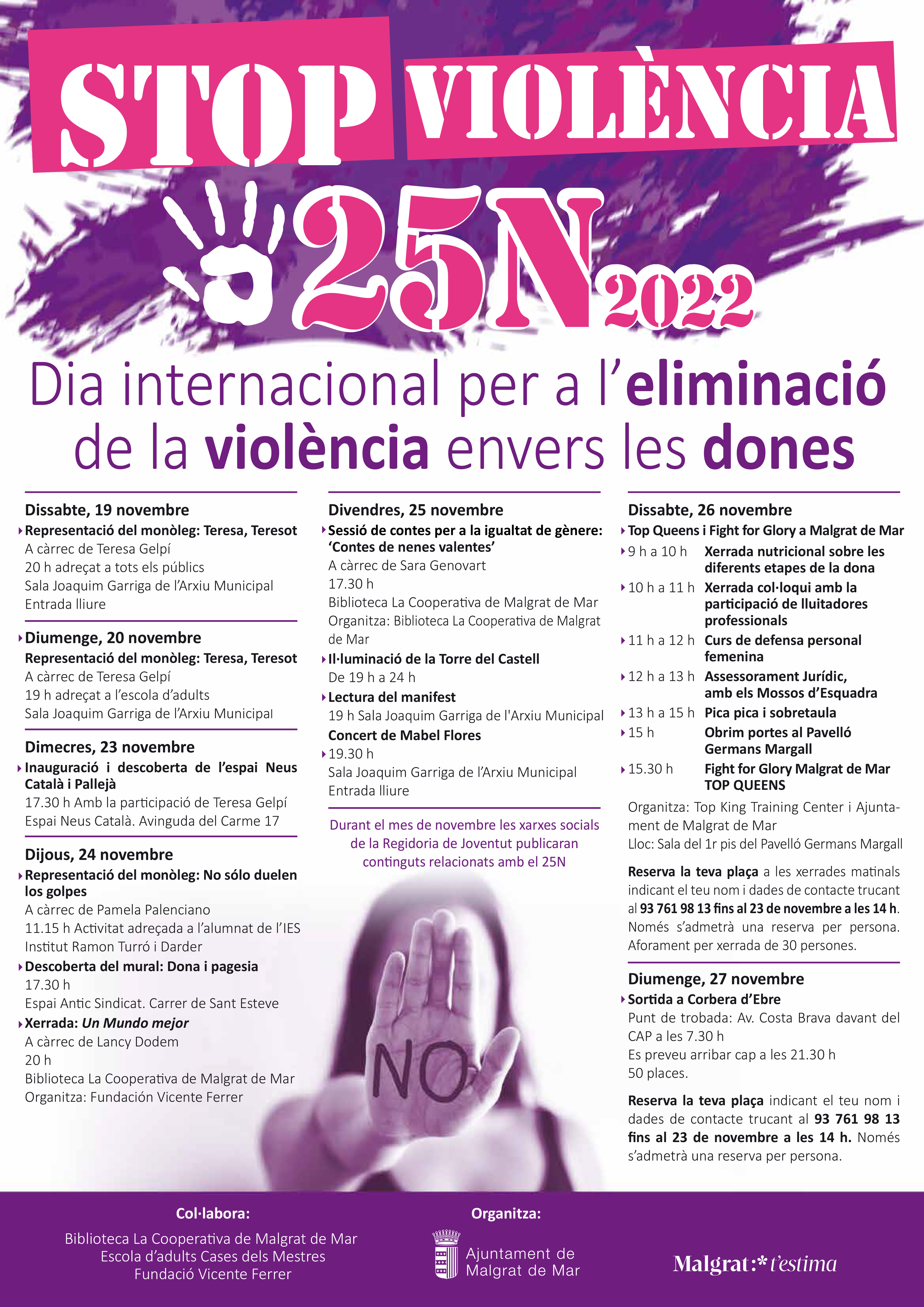 25N Dia Internacional per a l'eliminació de la violència envers les dones