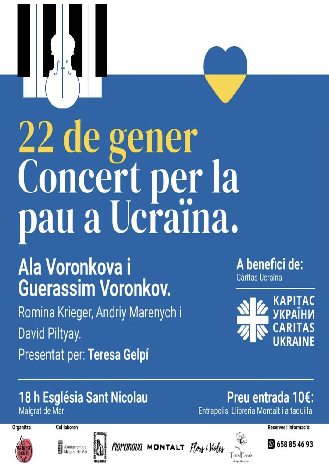 Concert solidari per la pau a Ucraïna