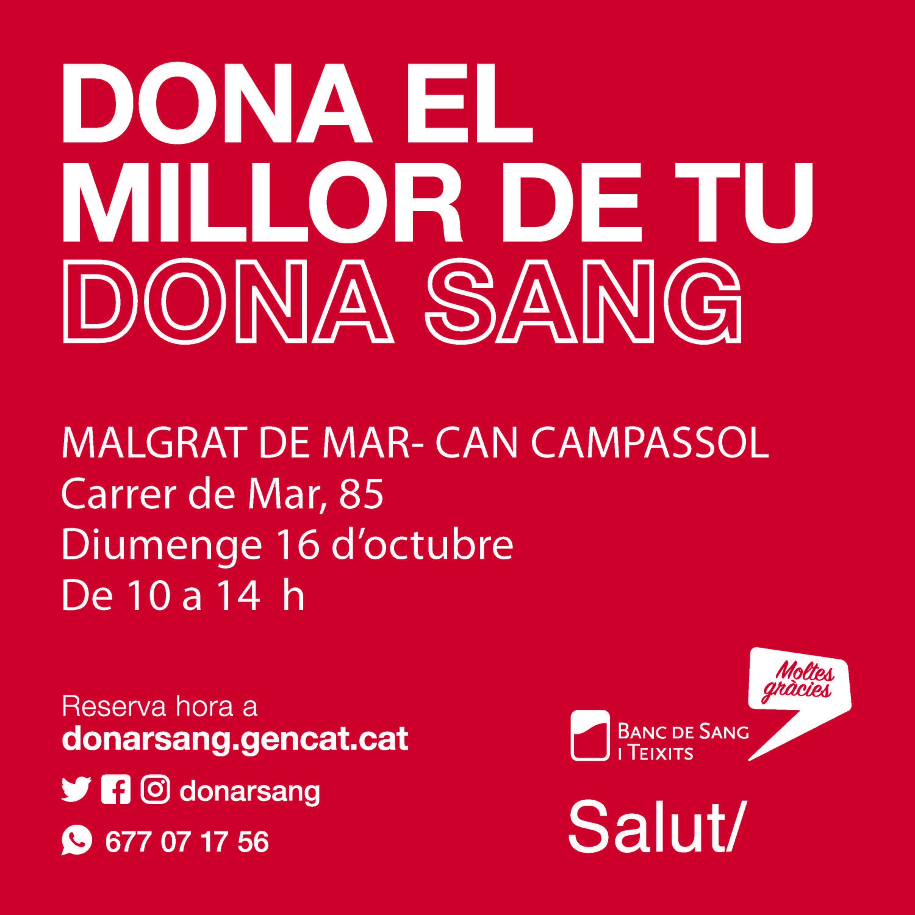 Campanya de donació de sang