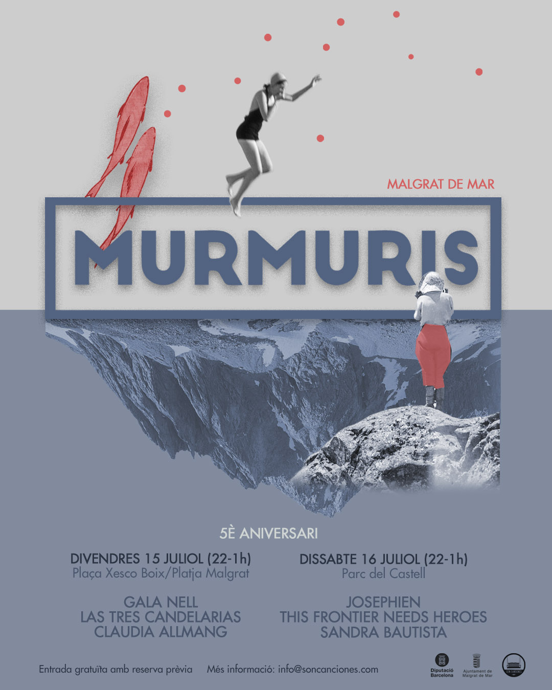 El Festival Murmuris celebra cinc anys el 15 i 16 de juliol, recuperant els concerts a la platja 