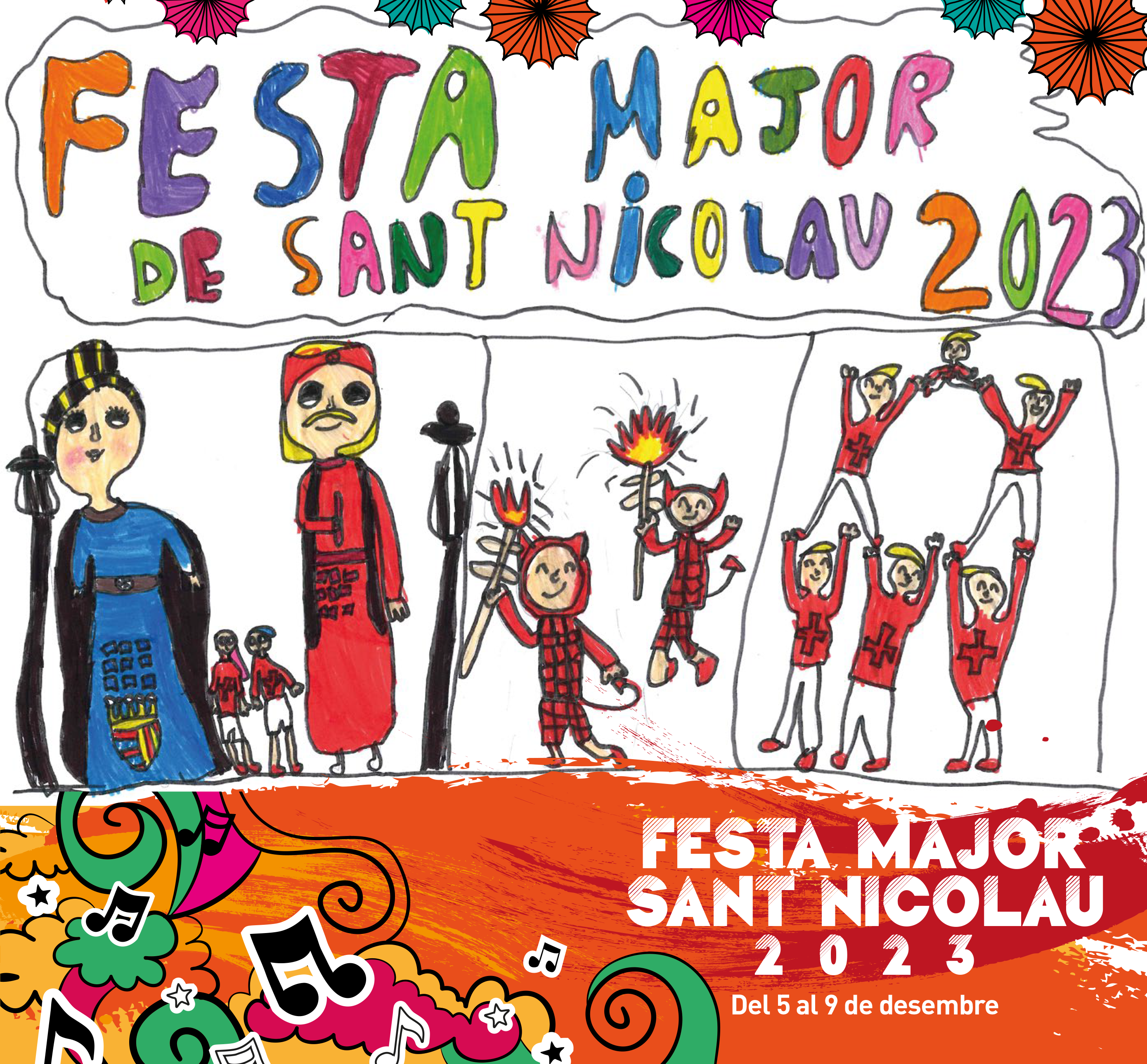 Festa major de San Nicolau: Correfoc adults