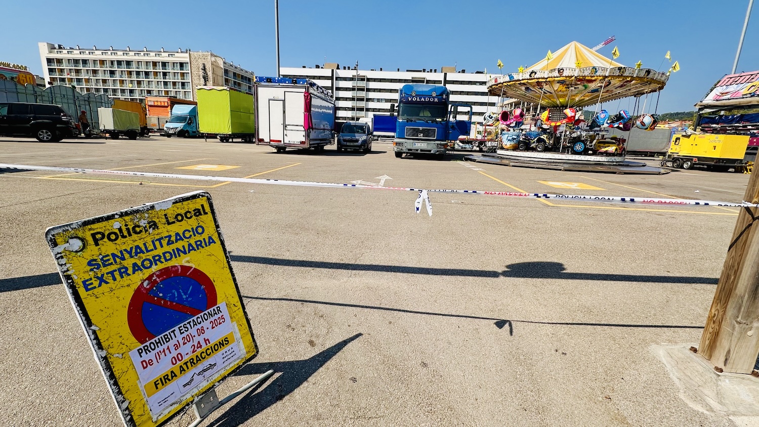La fira d'atraccions de la festa major de Sant Roc, a partir de demà i fins dilluns