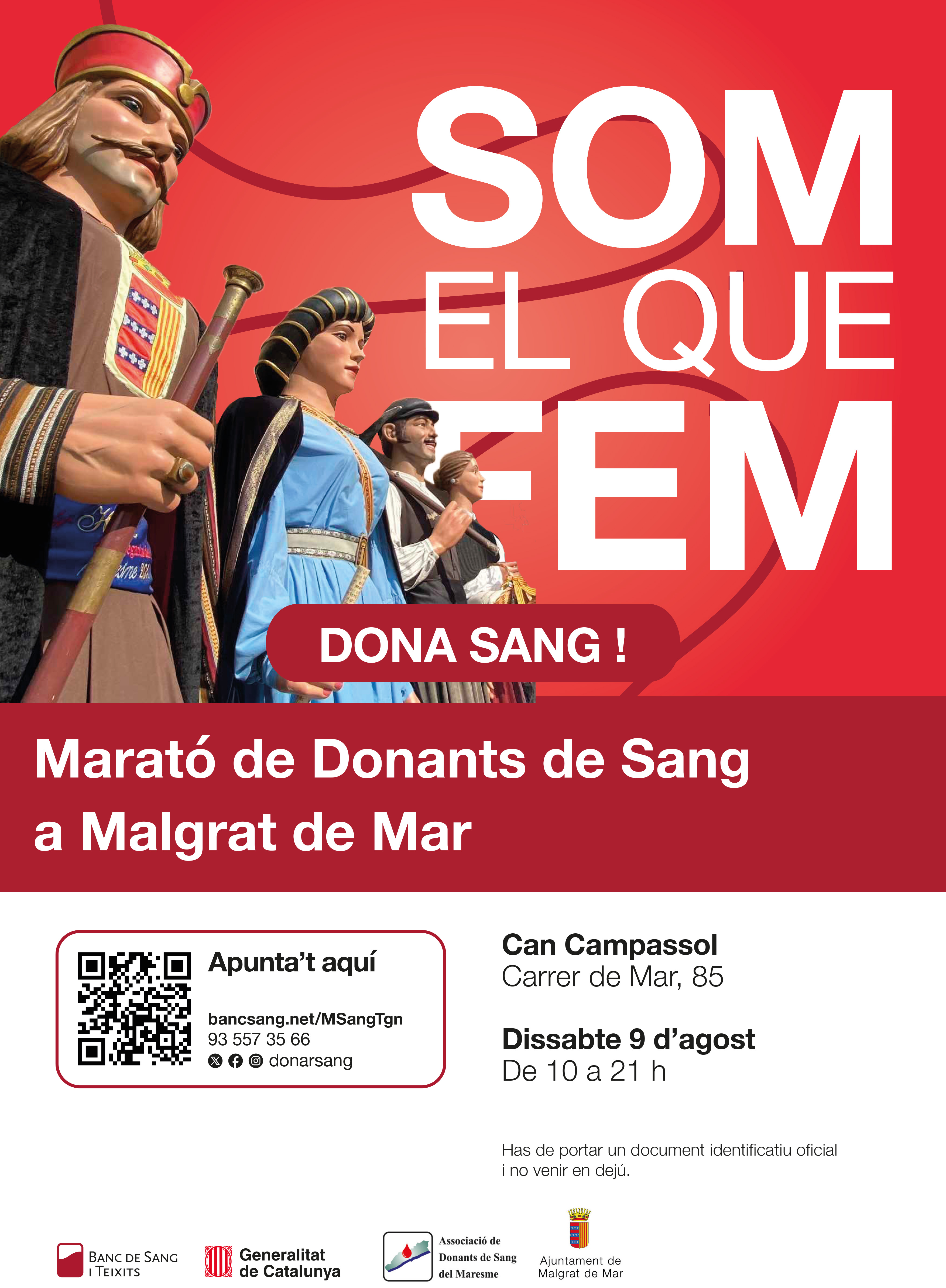 Festa major Sant Roc: Marató del Banc de Sang 