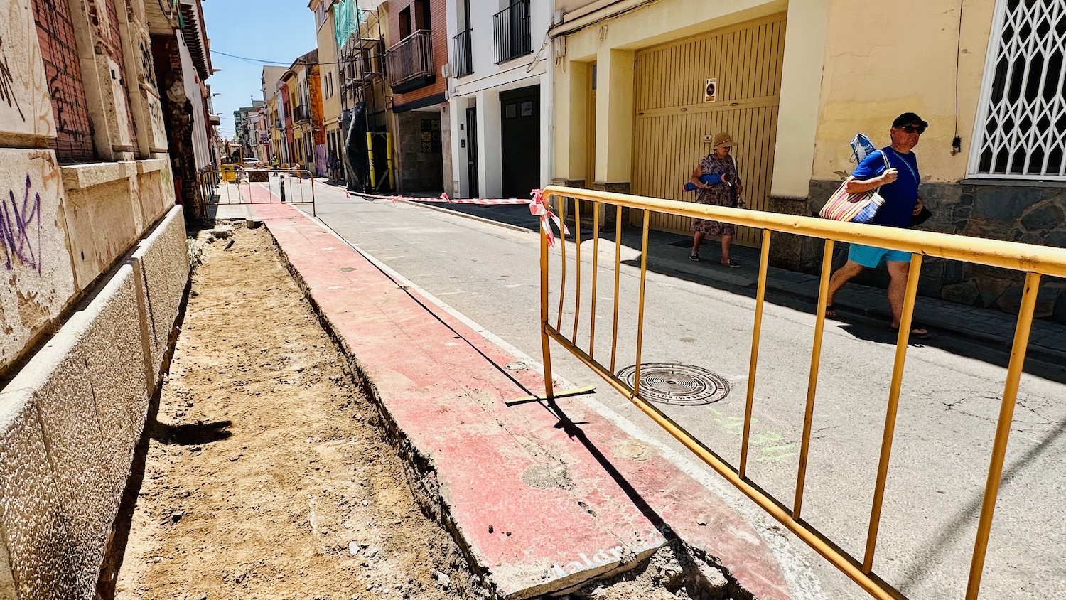 Comencen les obres de millora dels carrers Nàpols i Passatge Alsina