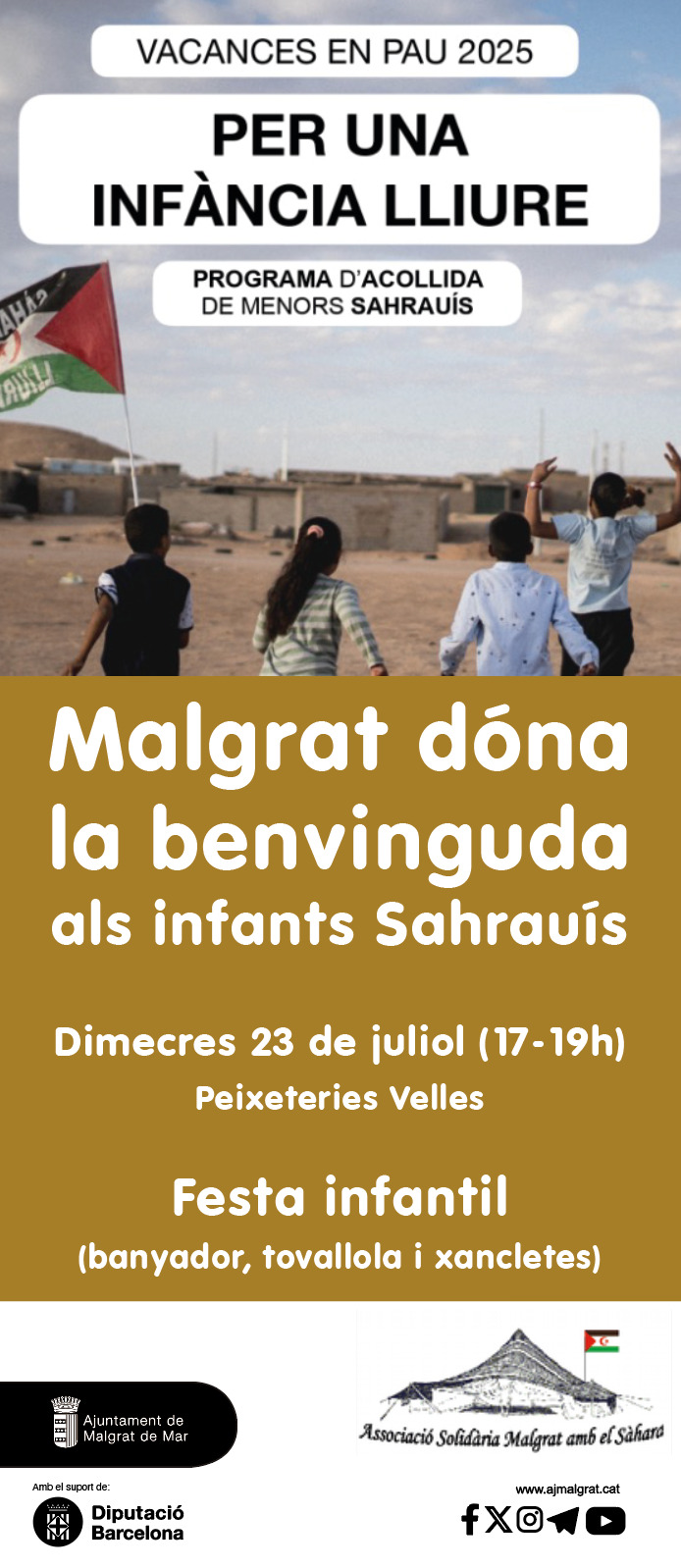 Festa infantil rebuda infants sahrauís